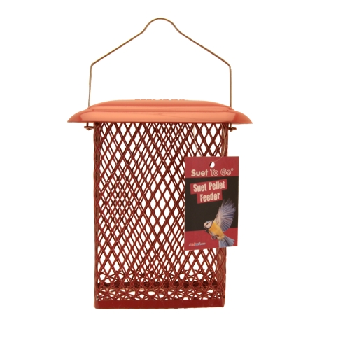 Suet To Go Pellet Feeder Metal Garden Feathers Bird Supplies