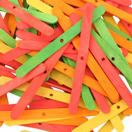 Coloured Wooden Lolly Sticks