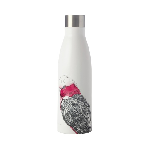 Galah White Stainless Steel Water Bottle / Flask