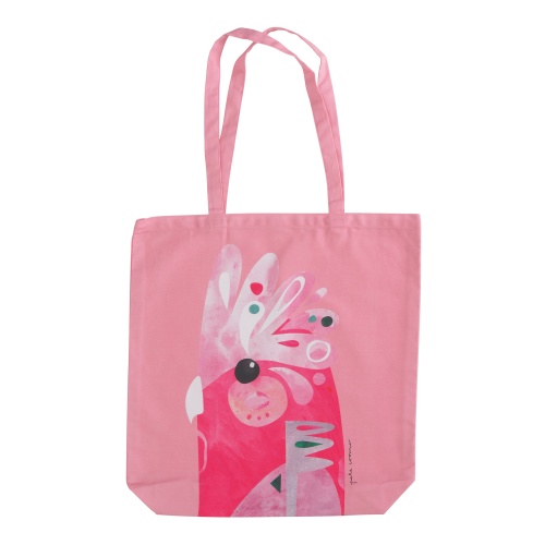 Galah Pink Cotton Tote Shopping Bag