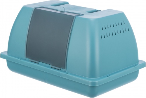 Plastic Carry Box With Perch - Large (Blue)