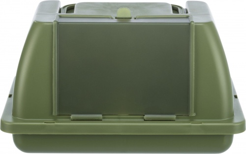 Plastic Carry Box With Perch - Small (Olive)