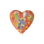 Love Hearts Chicken Dance Heart Plate 15cm