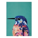 Azure Kingfisher Cotton Tea Towel 50x70cm